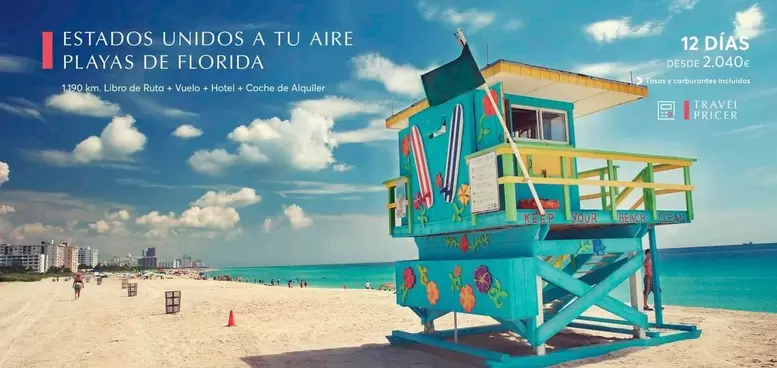 Oferta de ESTADOS UNIDOS A TU AIRE PLAYAS DE FLORIDA por 2040€ en Catai