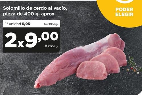 Oferta de Solomillo De Cerdo Al Vacío por 5,95€ en Alimerka