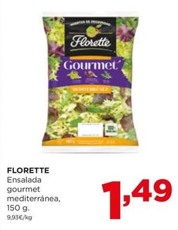 Oferta de Florette - Ensalada Gourmet Mediterránea por 1,49€ en Alimerka