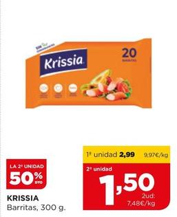 Oferta de Krissia - Barritas por 2,99€ en Alimerka