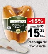 Oferta de Pechuga de pavo por 15,25€ en Masymas