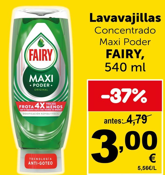Oferta de Detergente lavavajillas por 3€ en Masymas