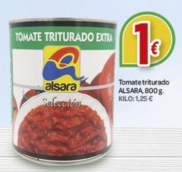 Oferta de Tomate triturado por 1€ en Alsara Supermercados