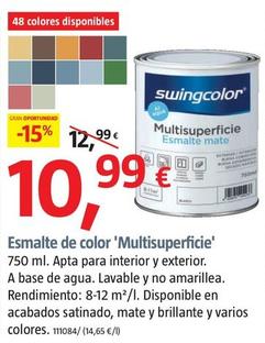 Oferta de Swingcolor - Esmalte De Color 'Multisuperficie' por 10,99€ en BAUHAUS