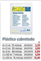 Oferta de Plástico Cubretodo por 3,29€ en BAUHAUS