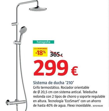 Oferta de Hansgrohe - Sistema de ducha '210' por 299€ en BAUHAUS