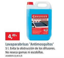 Oferta de Lavaparabrisas 'Antimosquitos' por 4,49€ en BAUHAUS