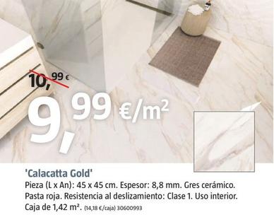 Oferta de Pavimento 'Calacatta Gold' por 9,99€ en BAUHAUS