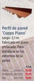 Oferta de Perfil De Pared 'Coppo Piano' por 70,49€ en BAUHAUS