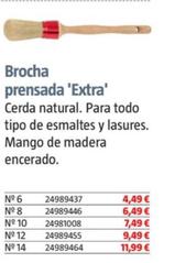 Oferta de Brocha Prensada 'Extra' por 4,49€ en BAUHAUS