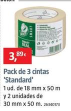 Oferta de Duck Smart - Pack De 3 Cintas 'Standard' por 3,89€ en BAUHAUS
