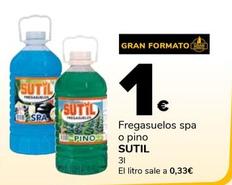 Oferta de  Sutil - Fregasuelos Spa O Pino por 1€ en Supeco