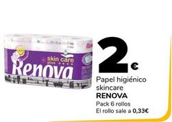 Oferta de Renova - Papel Higiénico Skincare por 2€ en Supeco