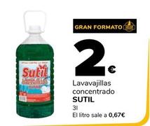 Oferta de Sutil - Lavavajillas Concentrado por 2€ en Supeco