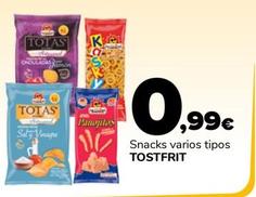 Oferta de Tostfrit - Snacks por 0,99€ en Supeco