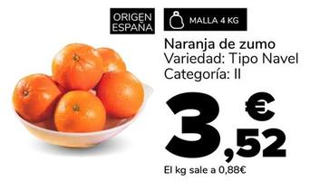Oferta de Naranja De Zumo por 3,52€ en Supeco