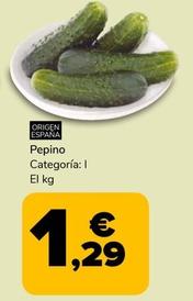Oferta de Pepino por 1,29€ en Supeco
