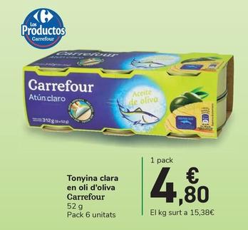 Oferta de Carrefour - Tonyina Clara En Oli D'oliva por 4,8€ en Carrefour Express