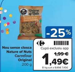 Oferta de Carrefour - Nou Sense Closca Nature Of Nuts Original por 1,49€ en Carrefour Express