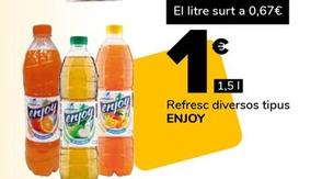 Oferta de Enjoy - Refresc Diversos Tipus por 1€ en Supeco