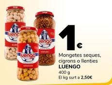 Oferta de Luengo - Mongetes Seques, Cigrons O Llenties por 1€ en Supeco