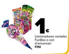 Oferta de Fini - Llaminadures Variades Funbox O Con D'aniversari por 1€ en Supeco