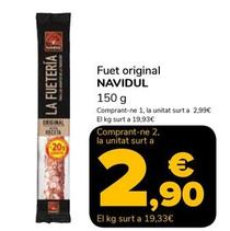 Oferta de Navidul - Fuet Original por 2,99€ en Supeco