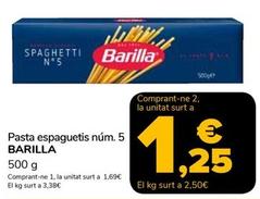 Oferta de Barilla - Pasta Espaguetis por 1,69€ en Supeco