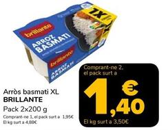 Oferta de Brillante - Arroz Basmati XL por 1,95€ en Supeco