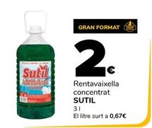 Oferta de Sutil - Rentavaixella Concentrat por 2€ en Supeco