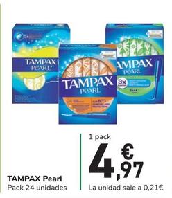 Oferta de Tampax - Pearl por 4,97€ en Carrefour Express