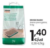 Oferta de Eroski - Basic Arena Para Gatos por 1,4€ en Eroski
