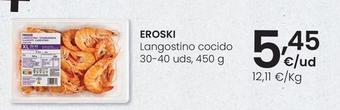 Oferta de Eroski - Langostino Cocido por 5,45€ en Eroski