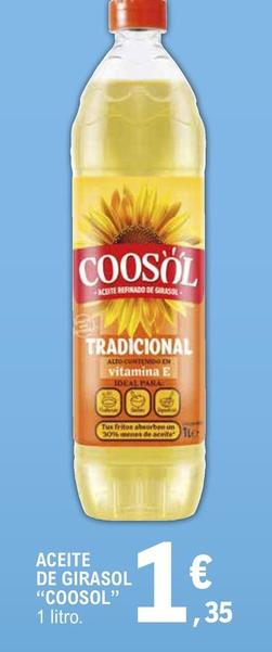 Oferta de Coosol - Aceite De Girasol por 1,35€ en E.Leclerc