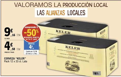 Oferta de Keler - Cerveza por 9,16€ en E.Leclerc
