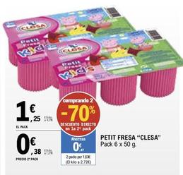 Oferta de Clesa - Petit Fresa por 1,25€ en E.Leclerc