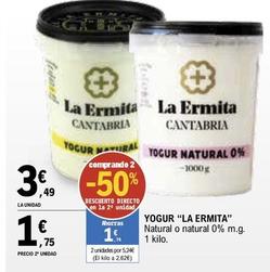 Oferta de La Ermita - Yogur por 3,49€ en E.Leclerc
