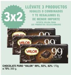 Oferta de Valor - Chocolate Puro 99%, 92%, 82% O 70% en E.Leclerc