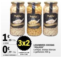 Oferta de Polifer - Legumbres Cocidas por 1,15€ en E.Leclerc