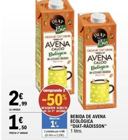 Oferta de Diat-rádisson - Bebida De Avena Ecológica por 2,99€ en E.Leclerc