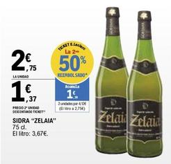Oferta de Zelaia - Sidra por 2,75€ en E.Leclerc