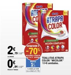 Oferta de Micolor - Toallitas Atrapa Color por 2,79€ en E.Leclerc