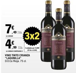 Oferta de Lagunilla - Vino Tinto Crianza por 7,49€ en E.Leclerc