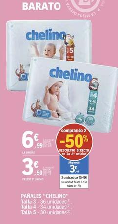 Oferta de Chelino - Pañales por 6,99€ en E.Leclerc