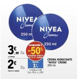 Oferta de Nivea - Crema Hidratante por 3,99€ en E.Leclerc