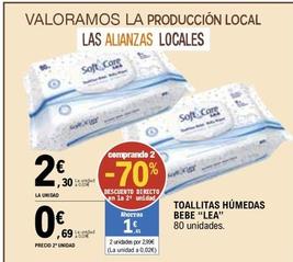 Oferta de Lea - Toallitas Húmedas Bebe por 2,3€ en E.Leclerc