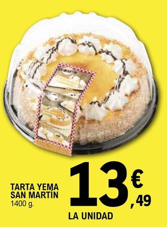 Oferta de San Martin - Tarta Yema  por 13,49€ en E.Leclerc