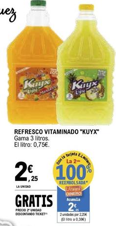 Oferta de Kuyx - Refresco Vitaminado por 2,25€ en E.Leclerc