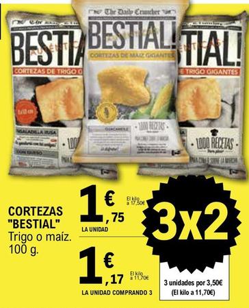 Oferta de Bestial - Cortezas por 1,75€ en E.Leclerc