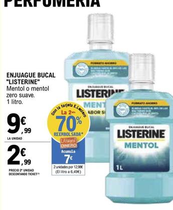 Oferta de Listerine - Enjuague Bucal por 9,99€ en E.Leclerc